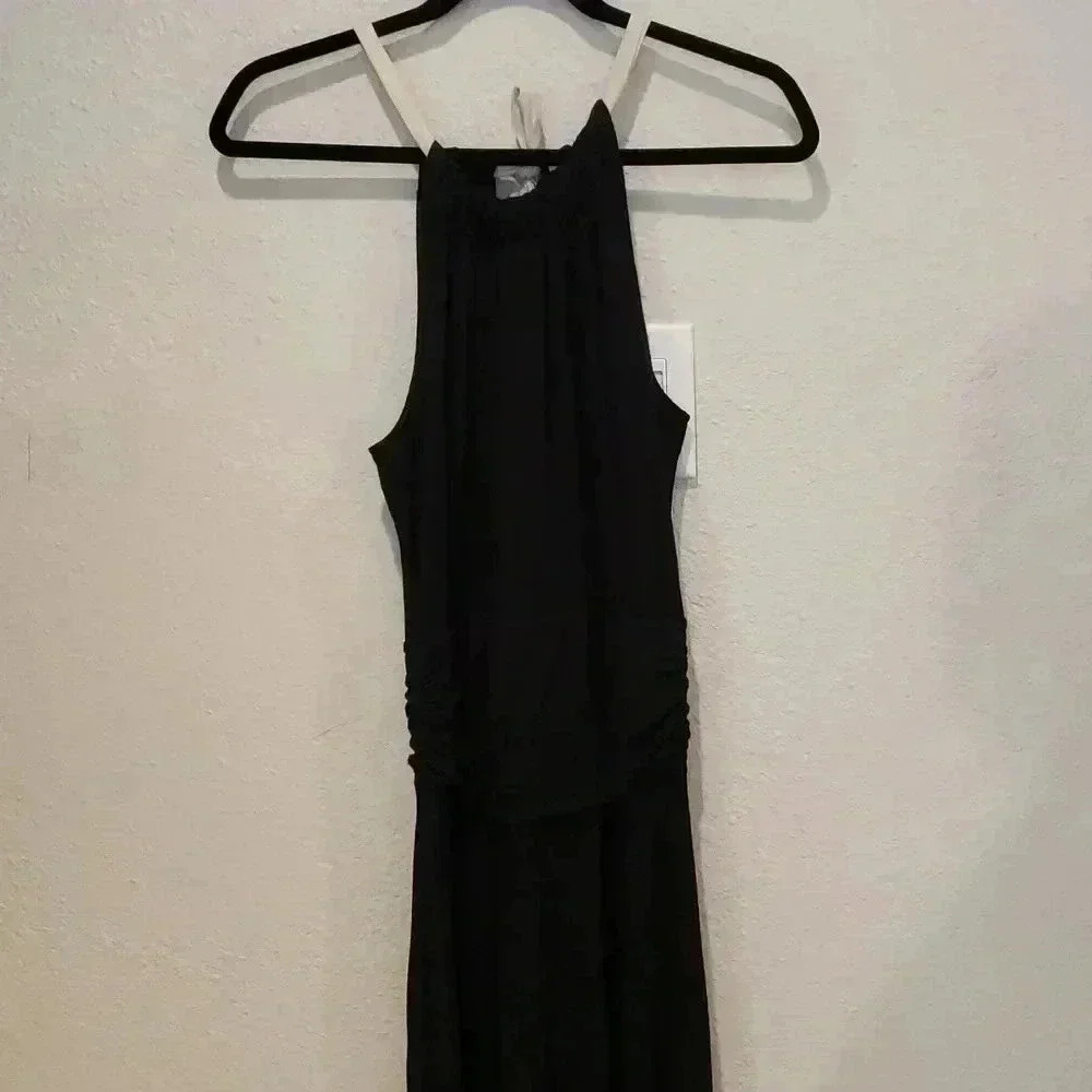 Isaac Mizrahi Black Midi Dress